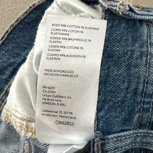 Free People Piper Wide Leg Crop Jeans 27 Med Denim Wash Casual 90s Retro boho - Picture 13 of 14